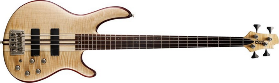 Cort A4 Plus Fmmh Opn - Naturel - Solid body electric bass - Main picture