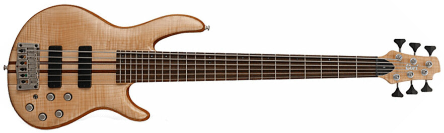 Cort A6 Plus Fmmh Opn - Natural - Solid body electric bass - Main picture