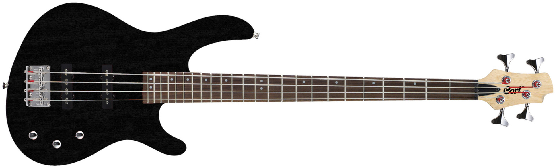 Cort Action Bass Junior Opb - Black - Solid body electric bass - Main picture