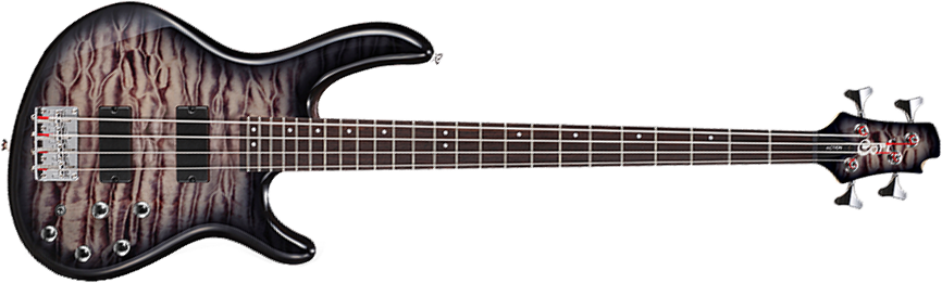 Cort Action Dlx Plus Fgb Active Rw - Fade Grey Burst - Solid body electric bass - Main picture