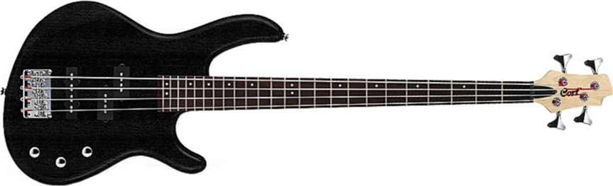 Cort Action Pj Opb - Open Pore Black - Solid body electric bass - Main picture