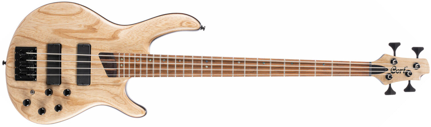 Cort B4 Element Artisan Active Bartolini Mn - Open Pore Natural - Solid body electric bass - Main picture