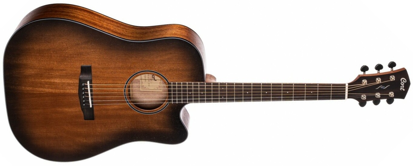 Cort Core-dc Electro Acajou Ov - Black Burst - Folk guitar - Main picture