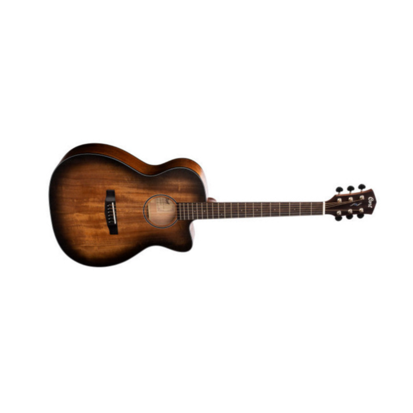 Cort Core-oc Electro Acajou Ov - Black Burst - Folk guitar - Main picture