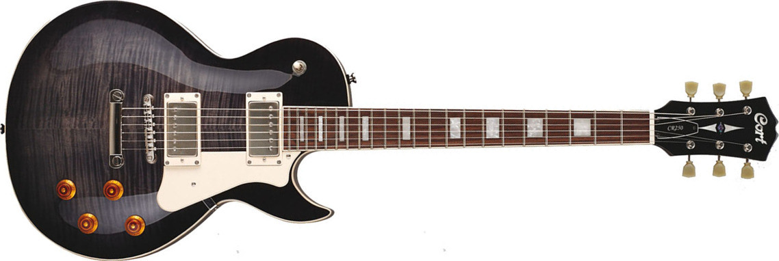 Cort Cr250 Tbk Classic Rock Hh Ht Jat - Trans Black - Single cut electric guitar - Main picture