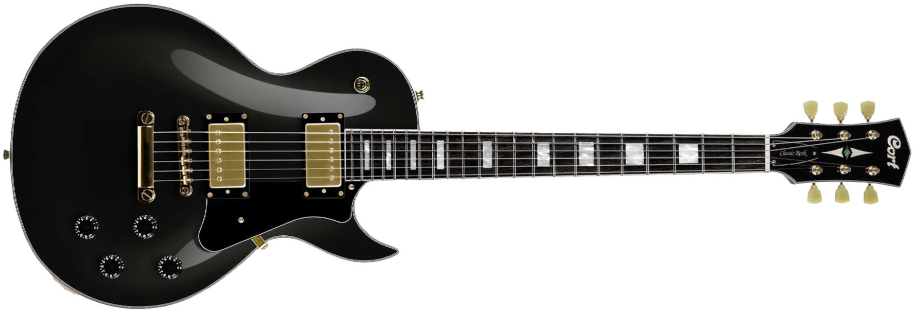 Cort Cr270 Ht Hh Mi - Black - Single cut electric guitar - Main picture