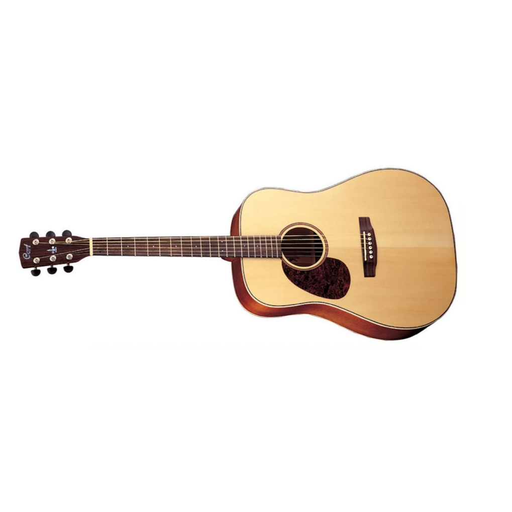 Cort Earth 100 Lh Dreadnought Gaucher Epicea Acajou Ova - Natural Satin - Acoustic guitar & electro - Main picture