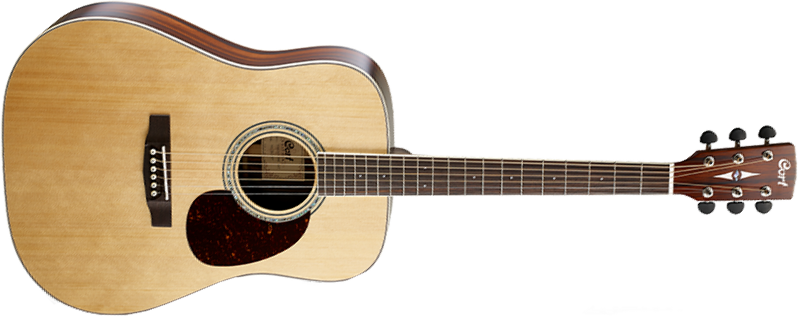 Cort Earth 100md Nat Dreadnought Epicea Palissandre - Natural - Acoustic guitar & electro - Main picture