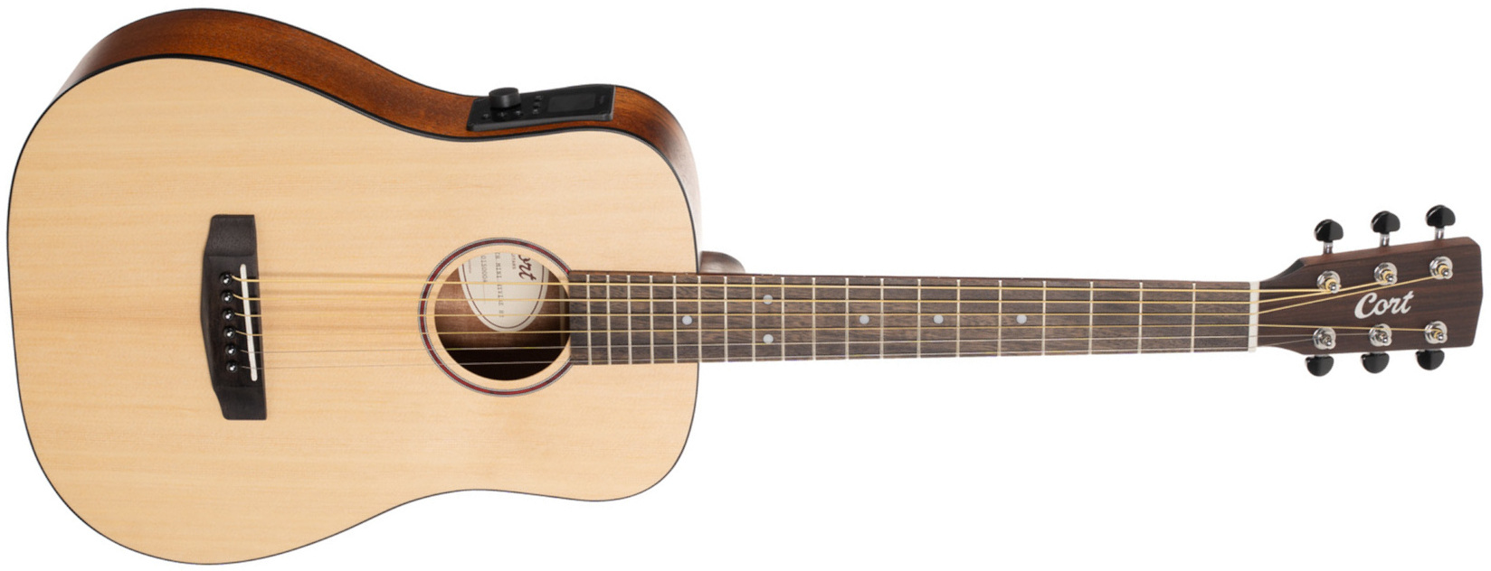 Cort Earth Go Hyvibe Epicea Acajou Lau - Natural - Folk guitar - Main picture