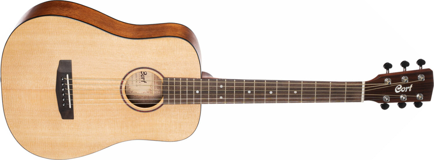 Cort Earth Mini Natural Open Pore - Travel acoustic guitar - Main picture