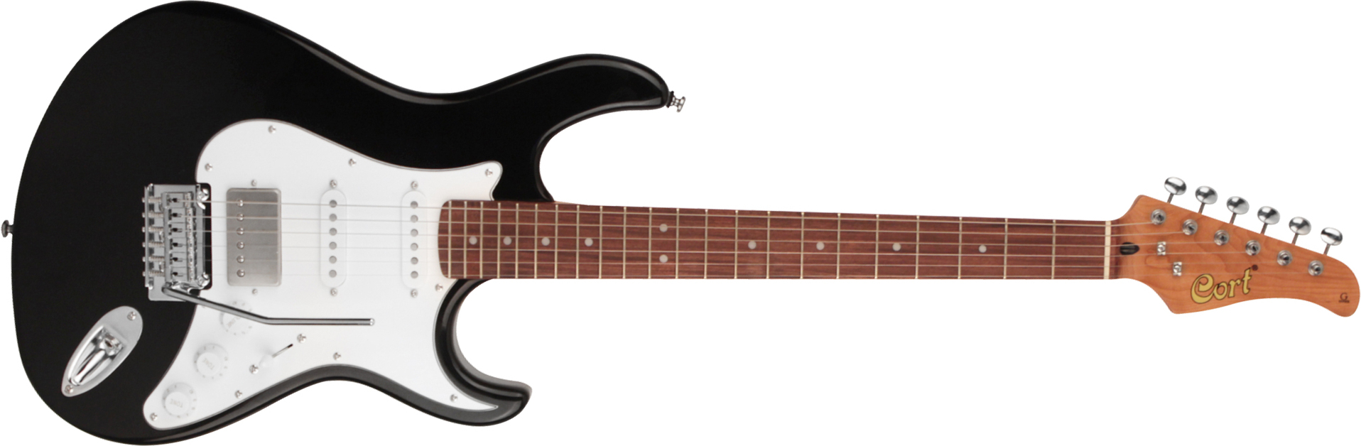 Cort G260cs Hss Trem Pau - Black - Str shape electric guitar - Main picture