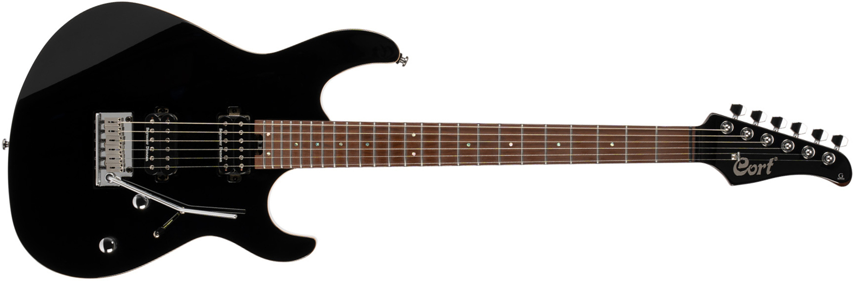 Cort G300 Pro Hh Trem Mn - Black - Str shape electric guitar - Main picture
