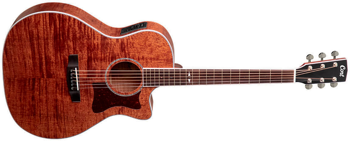 Cort Ga5f-fmh Grand Regal Auditorium Cw Tout Acajou Ova - Natural Open Pore - Folk guitar - Main picture