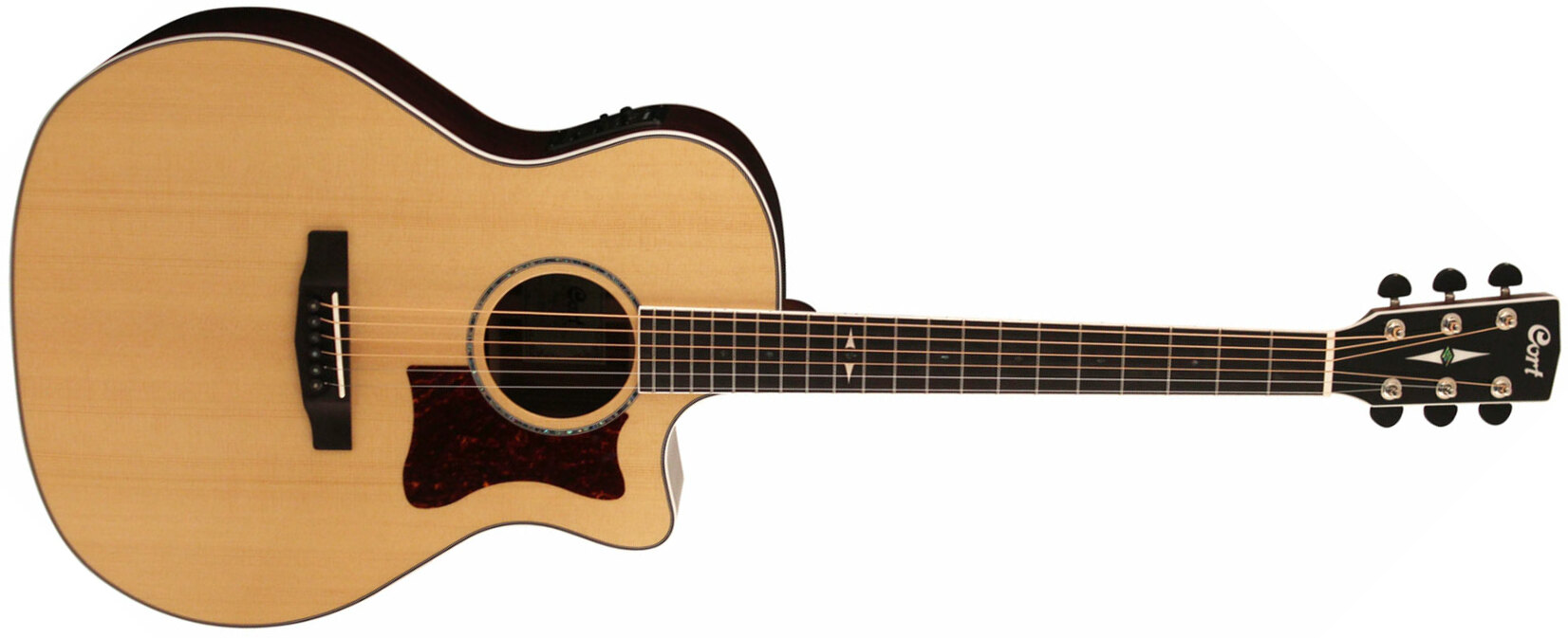 Cort Ga5f-pf Grand Regal Auditorium Cw Epicea Pau Ferro Ova - Natural - Electro acoustic guitar - Main picture
