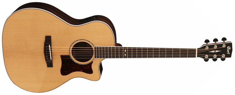 Cort Ga5f-zr Nat Grand Regal Auditorium Cw Epicea Ziricote - Natural - Electro acoustic guitar - Main picture