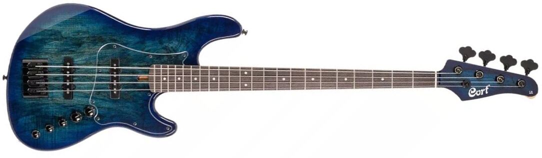 Cort Gb Fusion 4c Active Rw - Blue Burst - Solid body electric bass - Main picture