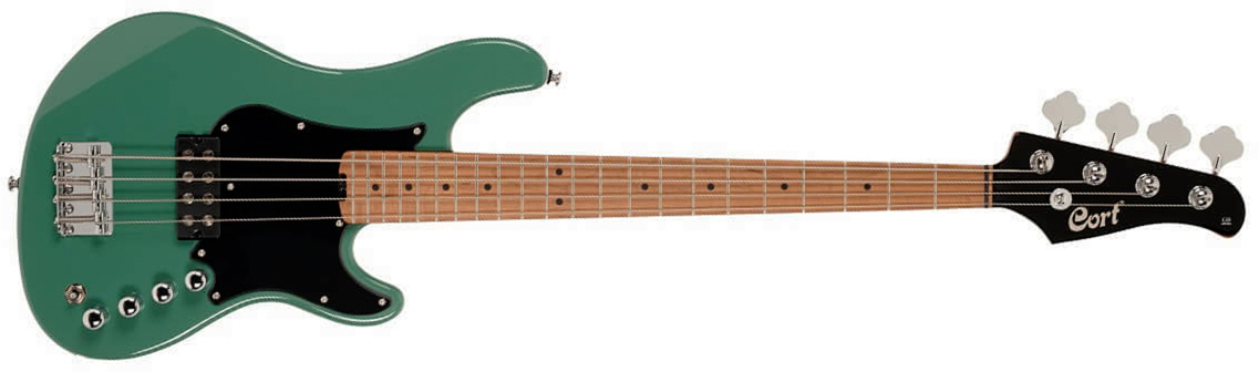 Cort Gb Short Scale Bass Shsc Active Mn - Forest Green - Solid body electric bass - Main picture