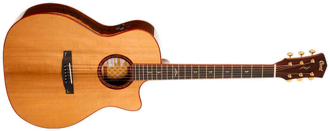 Cort Gold A10 Cocobolo Grand Auditorium Cw Epicea Cocobolo Eb - Natural - Folk guitar - Main picture