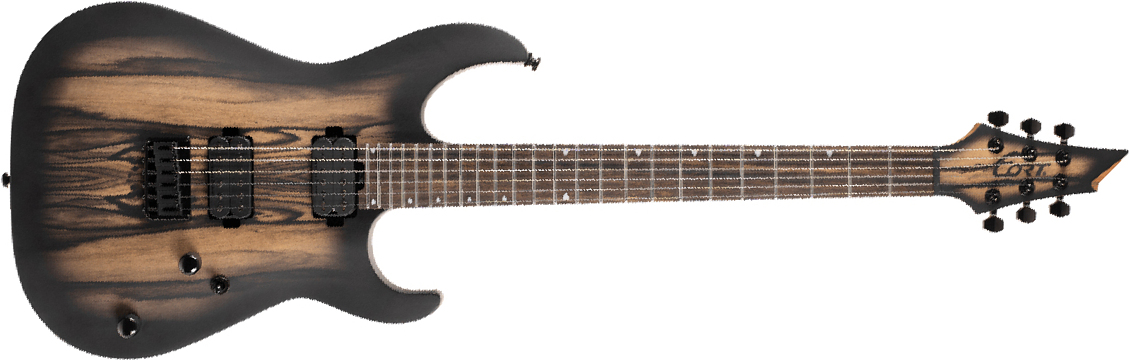 Cort Kx500 2h Seymour Duncan Ht Eb - Natural Black Burst Matte - Metal electric guitar - Main picture
