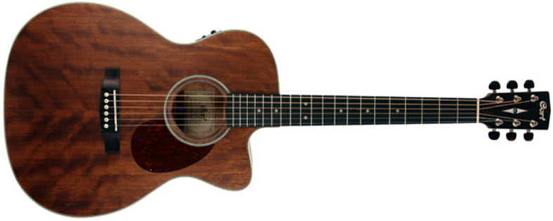 Cort Luce L100-ocmh Ns Om Orchestra Model Cw Tout Acajou Ova - Natural Satin - Electro acoustic guitar - Main picture