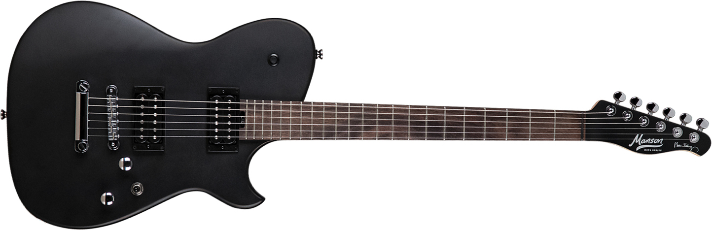 Cort Matthew Bellamy Mbm-1 Signature Hh Ht Lau - Black Satin - Retro rock electric guitar - Main picture