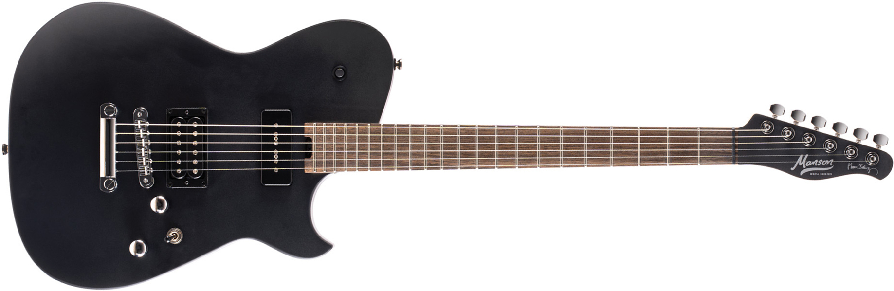 Cort Matthew Bellamy Mbm2 Meta Signature Hs P90 Ht Lau - Satin Black - Tel shape electric guitar - Main picture