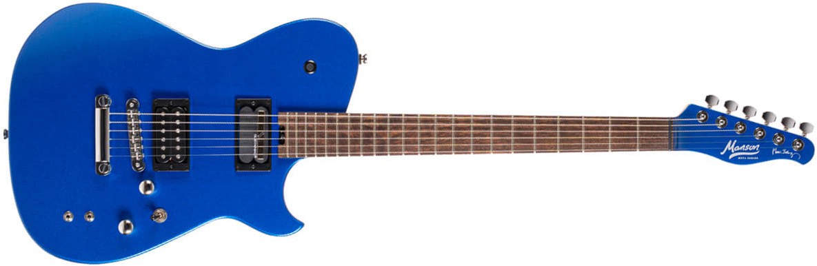 Cort Matthew Bellamy Mbm2 Sustainiac Meta Signature 2h Ht Lau - Meta Blue - Tel shape electric guitar - Main picture