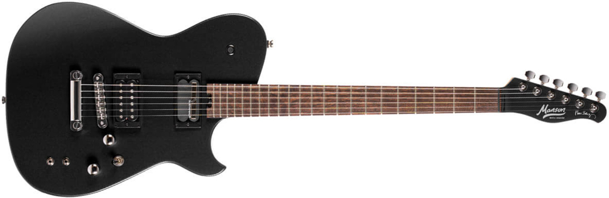 Cort Matthew Bellamy Mbm2 Sustainiac Meta Signature 2h Ht Lau - Satin Black - Tel shape electric guitar - Main picture