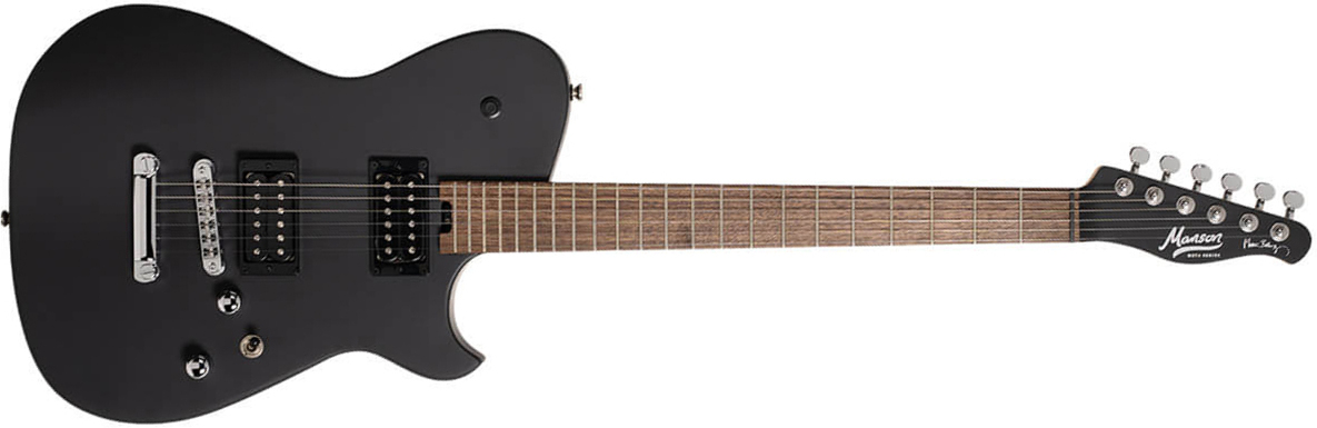 Cort Matthew Bellamy Mbm2h Meta Signature 2h Ht Lau - Satin Black - Tel shape electric guitar - Main picture