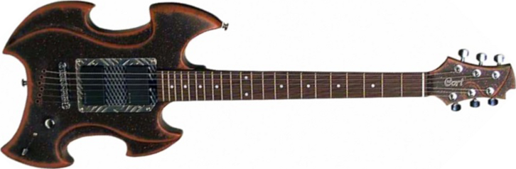 Cort Moscato 2 Ltd Hh Emg Ht - Dark Brown - Metal electric guitar - Main picture