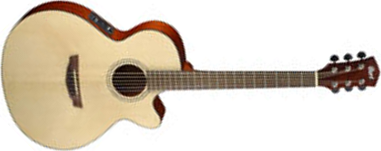 Cort Sfx1f Slim Body Cw Epicea Acajou Ova - Natural Satin - Electro acoustic guitar - Main picture