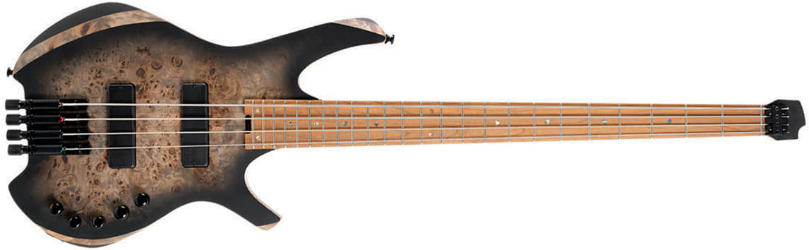 Cort Space 4c Artisan Active Bartolini Mn - Star Dust Black - Solid body electric bass - Main picture
