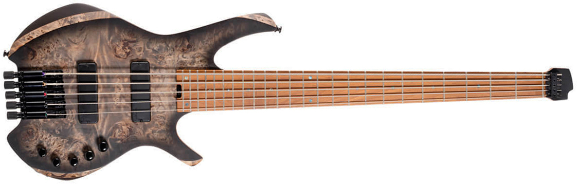 Cort Space 5c Artisan Active Bartolini Mn - Matte Star Dust Black - Solid body electric bass - Main picture