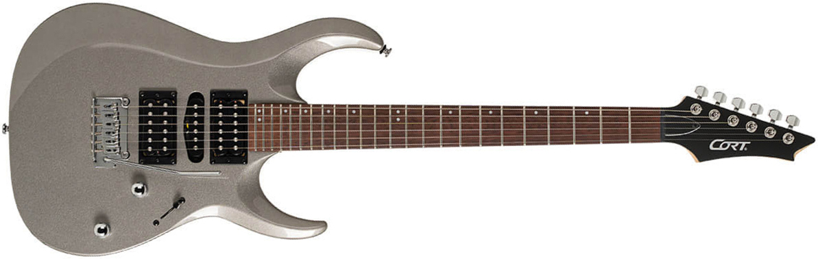 Cort X200 Hsh Trem Jat - Silver - Str shape electric guitar - Main picture