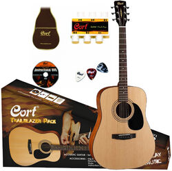 Acoustic guitar set Cort Trailblazer CAP-810 Pack - Natural open pore