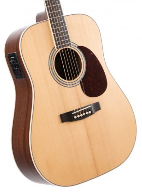 Cort Earth 100f Dreadnought Epicea Acajou Ova - Natural Satin - Electro acoustic guitar - Variation 1