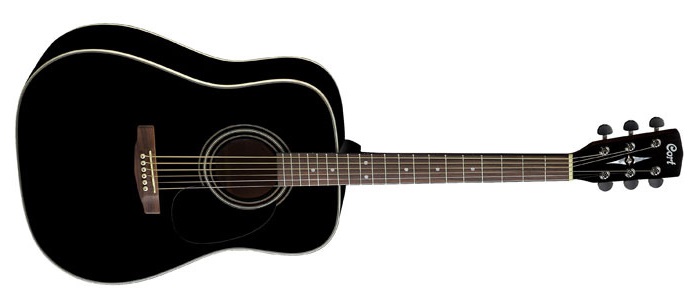 Cort Earth 70 - Black Gloss - Acoustic guitar & electro - Variation 1