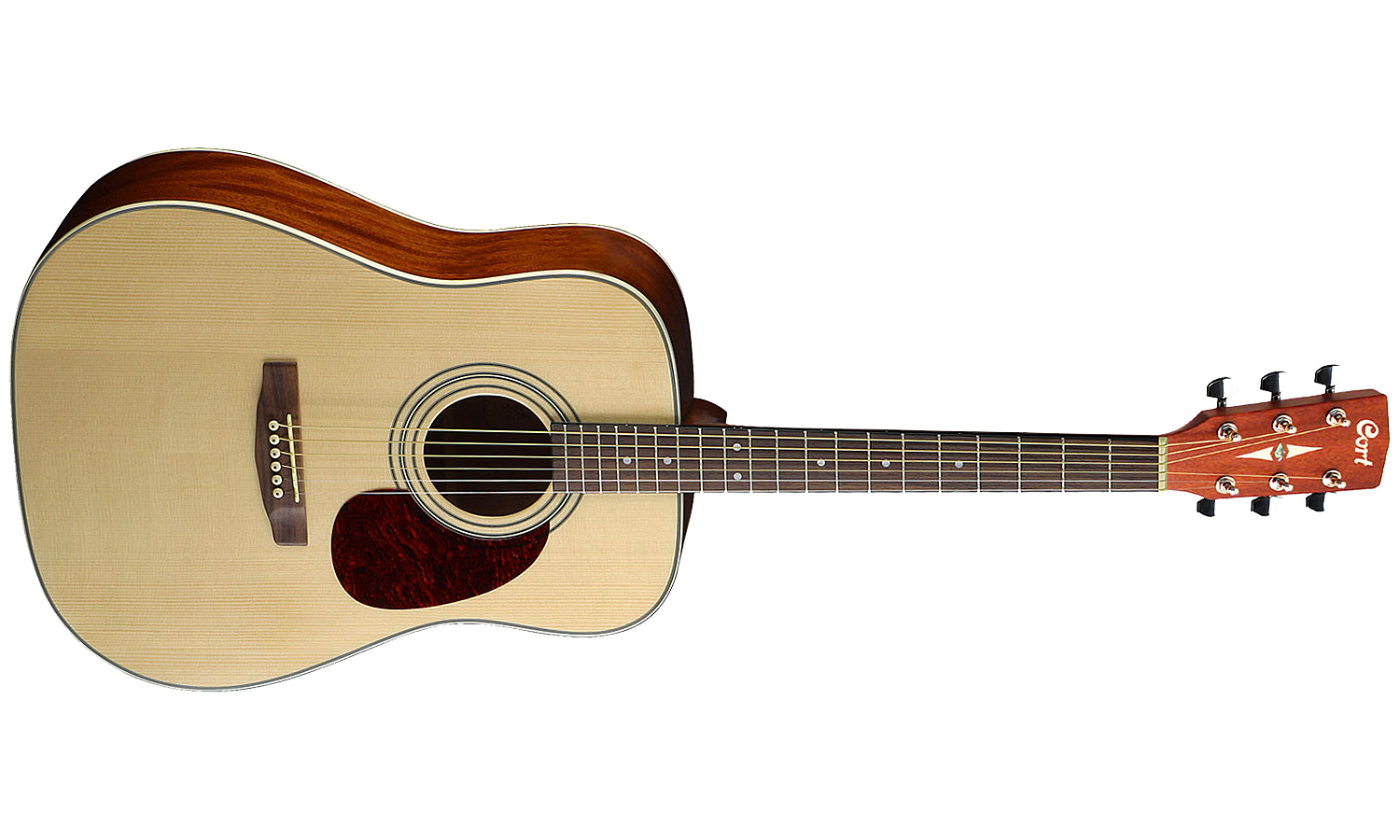 Cort Earth 70 Dreadnought Epicea Acajou Rw - Natural Gloss - Acoustic guitar & electro - Variation 1