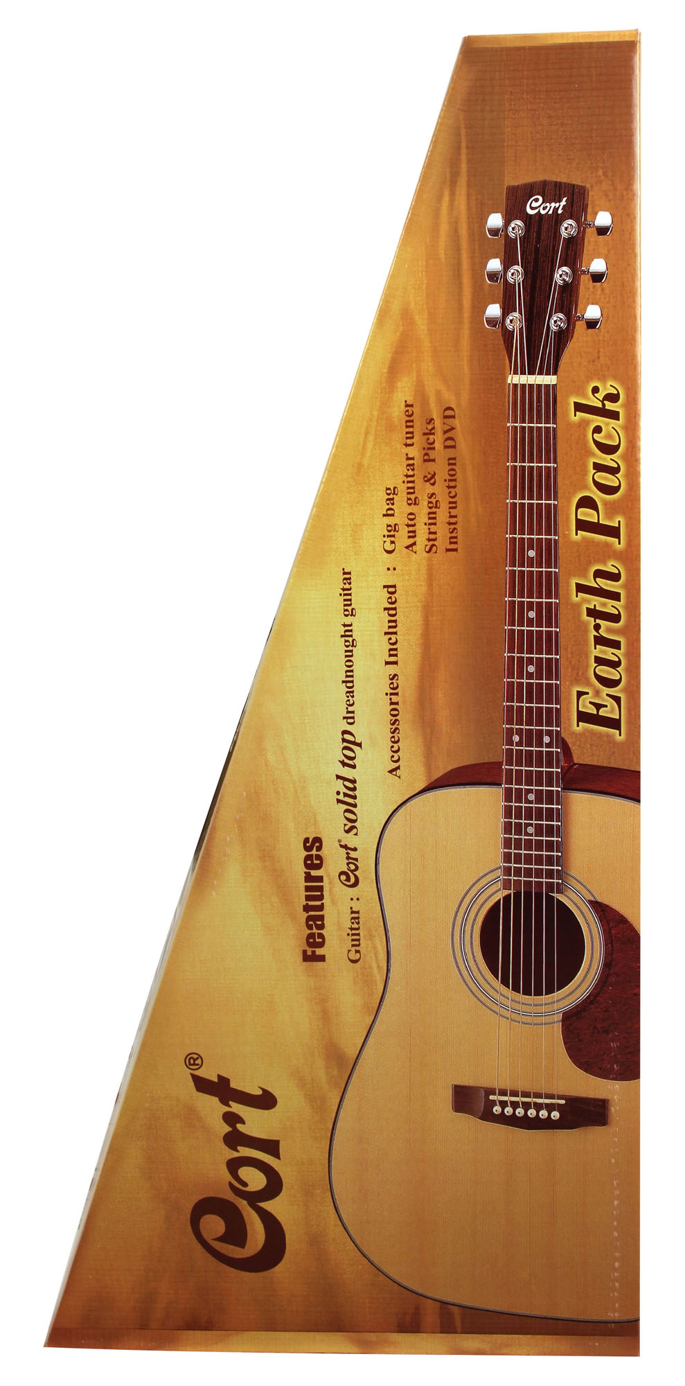 Cort Earth Pack Dreadnought Epicea Acajou Ova - Natural Open Pore - Acoustic guitar set - Variation 2