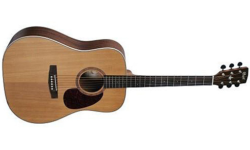 Cort Earth100c Dreadnought Cedre Acajou - Natural - Acoustic guitar & electro - Variation 1