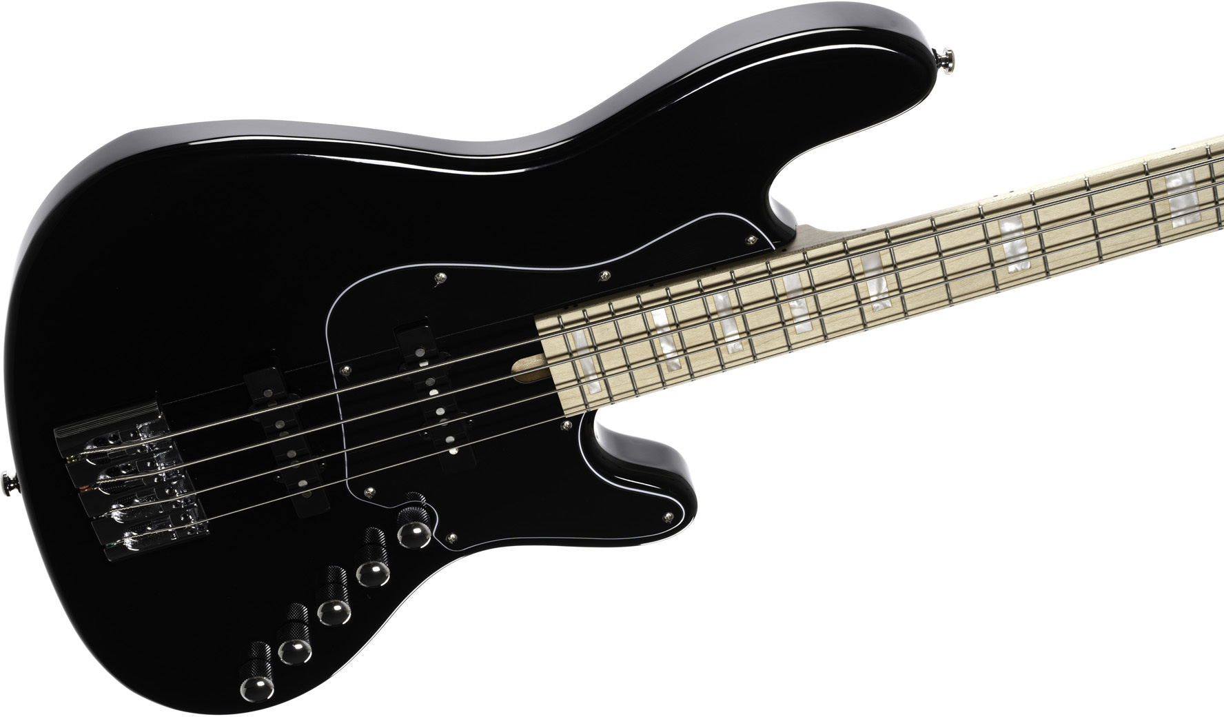 Cort Elrick Njs 4c Active Bartolini Mn - Black - Solid body electric bass - Variation 2