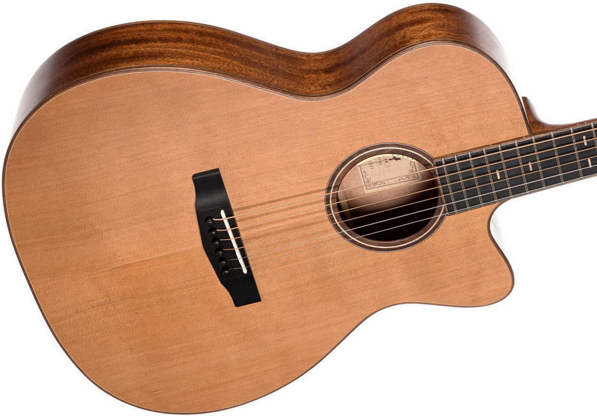Cort Flow Oc Om Cw Cedre Acajou Eb - Natural Satin - Folk guitar - Variation 2