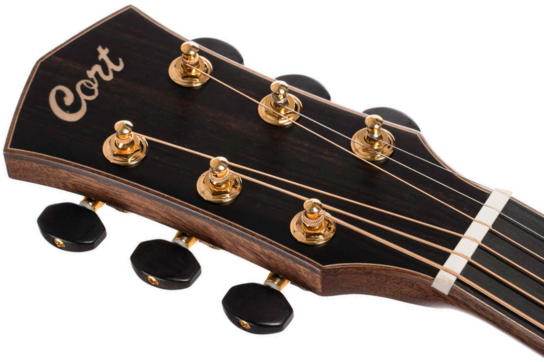 Cort Flow Oc Om Cw Cedre Acajou Eb - Natural Satin - Folk guitar - Variation 8
