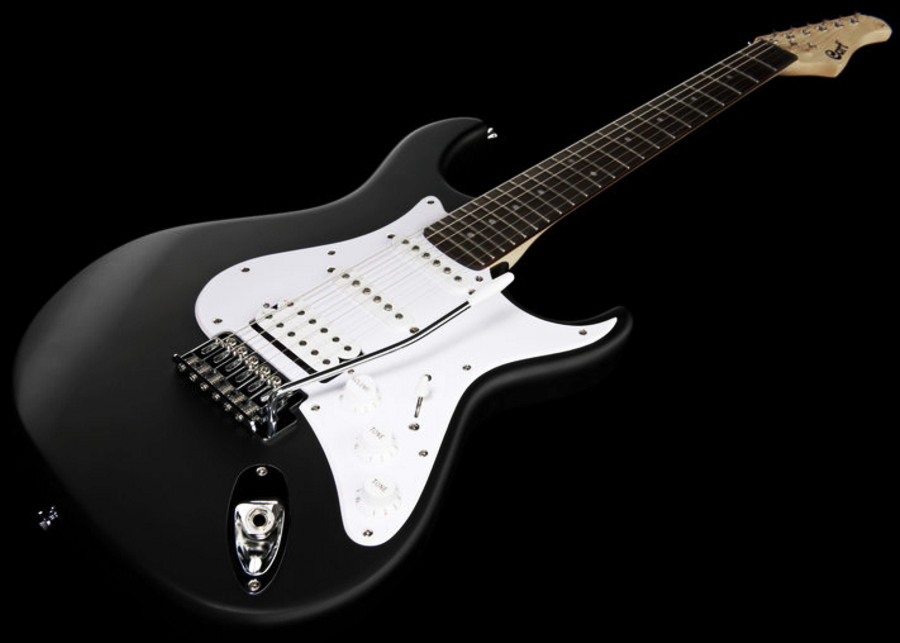 Cort G110 Bk Hss Trem - Black - Str shape electric guitar - Variation 1