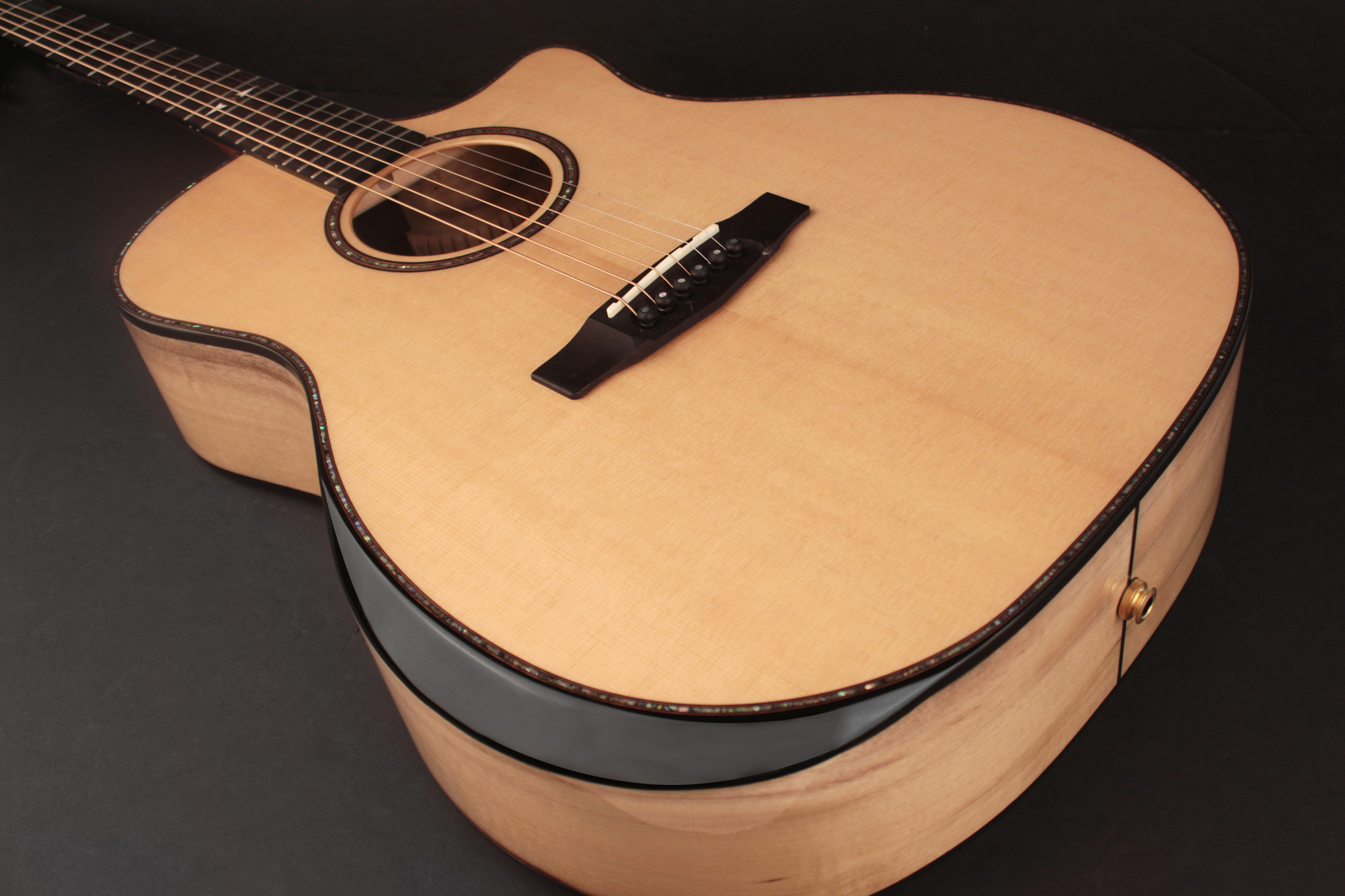 Cort Ga-my Bevel Grand Auditorium Cw Epicea Myrtlewood Ova - Natural - Acoustic guitar & electro - Variation 1