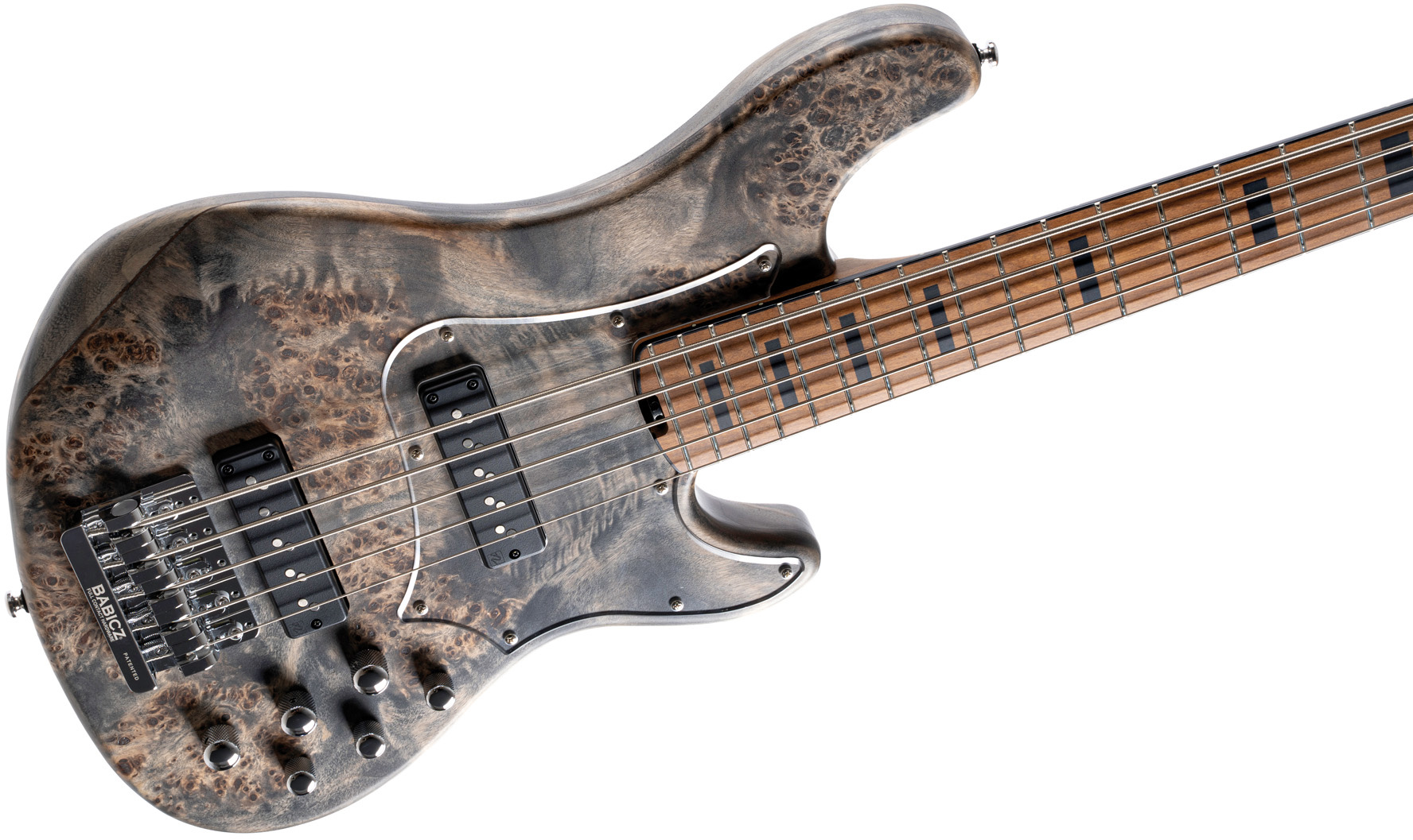 Cort Gb-modern 5c Active Mn - Open Pore Charcoal Gray - Solid body electric bass - Variation 2