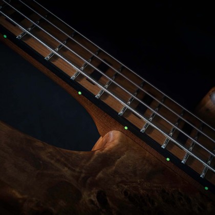 Cort Gb-modern 5c Active Mn - Open Pore Vintage Natural - Solid body electric bass - Variation 4