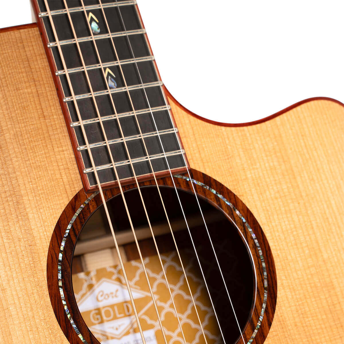 Cort Gold A10 Cocobolo Grand Auditorium Cw Epicea Cocobolo Eb - Natural - Folk guitar - Variation 4