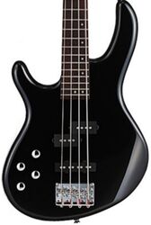 Solid body electric bass Cort Action Bass Plus BK Gaucher - Black
