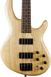 Solid body electric bass Cort Action DLX AS OPN - Natural open pore